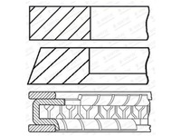 фото thumb №2, Кольца поршневые renault modus grand modus 1.1 logan ii 1.1 wind 1.1