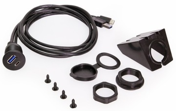 Удлинительный кабель, резьба 2 м USB A 3.0 USB C 3.1 QC 3.0 гнездо для двойной панели