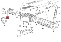 Bmw e32 e34 m30 535i 730i 735i оригинальный шланг резиновый расходомер Киев, фото thumb