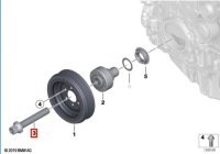 Болт кріплення колеса вала колінчастого оригінальний номер bmw 11 21 1 439 395 Зі Шроту, фото thumb