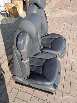 фото thumb №9, Mercedes-benz sl r230 сидіння правий + лівий темний сірий комплект