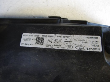 фото thumb №14, Skoda superb iii рестайлінг лампа права перед повний led 3v1941016d