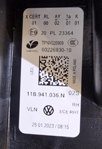 фото thumb №15, Vw id.4 id4 gtx iq.light правая передняя full led 11b941036n nowa oem