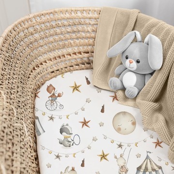 ПРОСТЫНЬ ДЛЯ ГОНДОЛИ, ДЛЯ ЛЮЛЫЧКИ, С ЛАСТИКОМ, 80х40, ХЛОПОК 100% Bubi