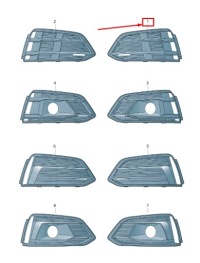 фото thumb №10, Audi a5 sportback f5a передняя часть left air guide решётка 8w6807681b9b9 oem