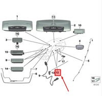 фото thumb №9, Bmw 4 f33 шланг optyczny двері перед góra права 63319273644 оригінальний