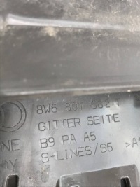 Audi a5 2 8w6 s-line рестайлинг  решётка бампера перед правая  19-24 8w6807682t Доставка, фото thumb