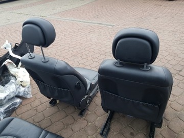 фото thumb №9, Mercedes w211 sedan комплект сиденья кожаные чёрная кожа