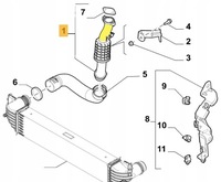 фото thumb №2, Wąż turbo шланг fiat 500x jeep renegade suv 1.4