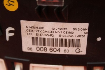 фото thumb №7, Спідометр  прилади eu 9801905280 peugeot 208 1 i 1.4 hdi 68 km 12-16