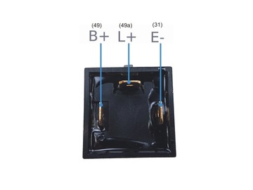 фото thumb №3, Реле поворотов поворотников led ledowych прерыватель 3 pin 12v 24v