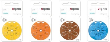 Батарейки Siemens Signia 13 MF 5 блистеров 1,45 В