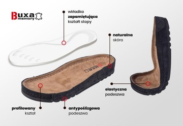 Шлепанцы медицинские медицинские MEMORY Buxa BZ110 белый37