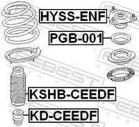 фото thumb №3, Febest kshb-ceedf защита / пневмоподушка воздушный / амортизатор