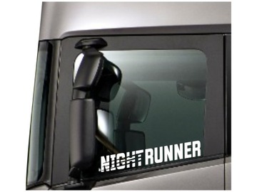 Naklejka NIGHT RUNNER na ciężarówkę tira szybę busa *KOLORY *50cm