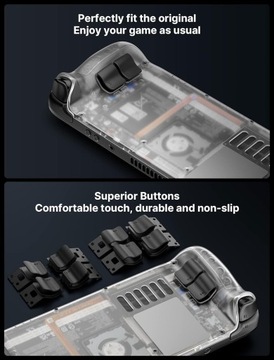 Задняя панель JSAUX, совместимая с Steam Deck PC0106, белая (1775)