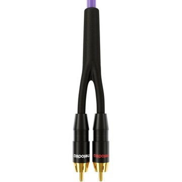 Melodika MDSWY10 Kabel do subwoofera typu Y (RCA-2xRCA) Purple - 1m