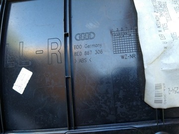 фото thumb №6, Боковина праві задній зад na двері матеріал чорний soul audi a4 b6 b7 00-08