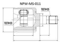 фото thumb №1, Шарнір wew. space star dg 1.8gdi 98-04 /лівий/