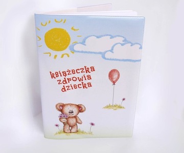 ОБЛОЖКА-ЧЕХОЛ для детской книжки о здоровье - Мишка Тедди