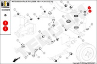 фото thumb №9, Подушка амортизатор. mitsubishi t. pajero iv- v80- v90 3.2- 3.8 w 07- le- pr