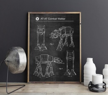 Патент на плакат со схемой AT-AT Walker из фильма «Звездные войны»