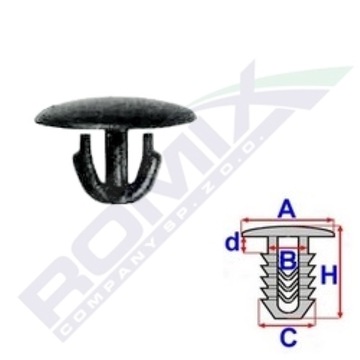 фото thumb №2, Клипса прокладки капота do fiat cinquecento croma