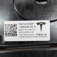 фото thumb №11, Стеклоподъёмник правых передних дверь tesla модель y 149550900g 28825185