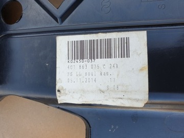 фото thumb №10, Захист pod керма корпус панелі нижня ліва audi a6 c7 s7 4g європа оригінальний номер