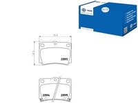 фото thumb №1, Hella pagid комплект гальмівних колодок гальмівних mn102626 4