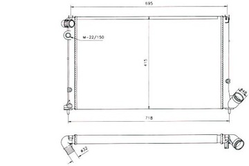 фото thumb №2, Радиаторов двигателя peugeot 406 2.0 11.95-12.04 nrf