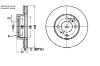 фото thumb №1, Ate гальмівні диски гальмівні 2szt mitsubishi carisma 1.6