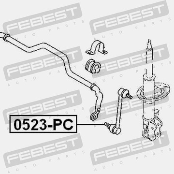 фото thumb №15, Стержень стабилизатора перед febest 0523-pc
