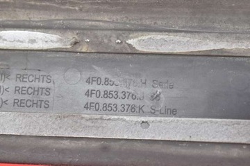 фото thumb №13, Планка пороговая правый зад 4f0853376j audi a6 c6 sedan s-line 04-08