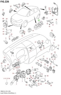 фото thumb №12, Suzuki sx4 grand vitara- перемикач вікон водія