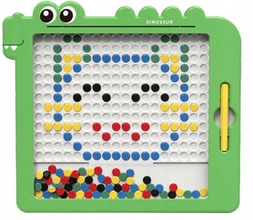 TABLICA MAGNETYCZNA DINO BOARD MOZAIKA MONTESSORI UKŁADANKA MAGPAD ZABAWKA