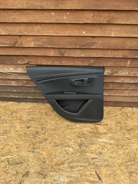 фото thumb №1, Оббивка боковина двері seat leon 3 5f універсал шкіра fr лівий зад задній