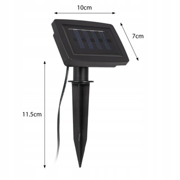 SOLAR GARLAND садовые светильники для сада 10x светодиодная цепочка LED BULB