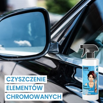 Płyn mycia szyb okien luster reflektorów samochodowych bez smug LAAV 500 ml