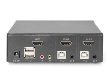 przełącznik KVM HDMI 4K 2-portowy Digitus DS-12870