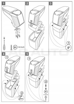 фото thumb №7, Подлокотник з адаптер do peugeot 308, 2013-2021, arm2-black