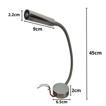 LAMPA WEWNĘTRZNA OŚWIETLENIE DO JACHTU ŁODZI KABINY KAMPERA LED 12/24V USB