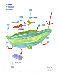 фото thumb №1, Фара передний левый ford mondeo mk5 2014-2018 оригинальный номер