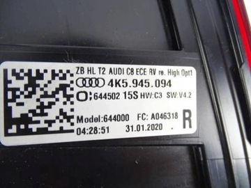 фото thumb №7, Лампа зад задня права audi a6 c8 4k 4k5 sedan