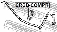 фото thumb №3, Crsb-compr febest втулка заднього стабілізатора dod