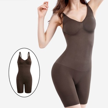 Полный для женщин с контролем живота Coffee XL 2XL