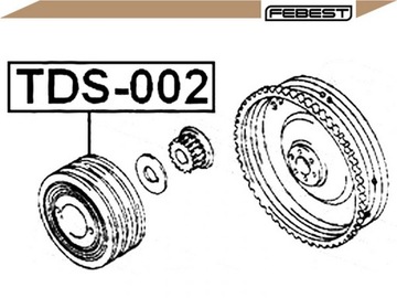 фото thumb №2, Febest tds-002 колесо пасове, wał колінчастий