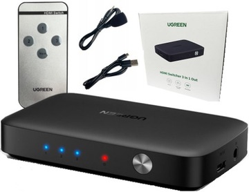 РАЗДЕЛИТЕЛЬ UGREEN HDMI 3x HDMI 4K