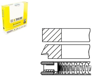 фото thumb №1, 71.9 std 1-1.2-2 набор кольца поршень ford b-max c-max ii ecosport