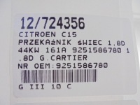 Citroen c15 реле свічка 9251586780 1,8d Зі Шроту, фото thumb
